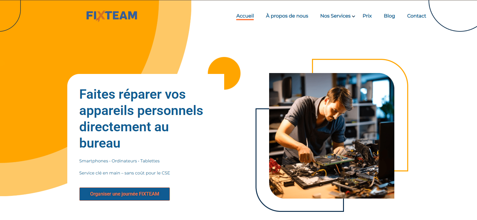 Capture du site FixTeam France